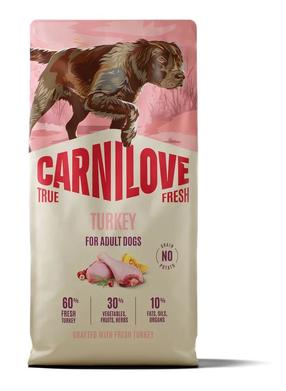 Sausas šunų maistas Carnilove True Fresh, kalakutiena, 12 kg