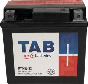 Motocikla akumulators TAB, 12 V, 4 Ah, 70 A