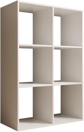 Knygų lentyna ADRK Lenti, balta sp., 120 cm x 38 cm x 80 cm