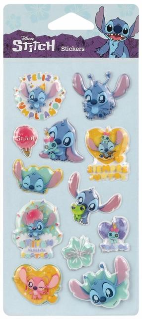 Lipdukas CoolPack Disney Stitch Puffy 75422PTR, 21 cm x 10 cm, 12 vnt., įvairių spalvų
