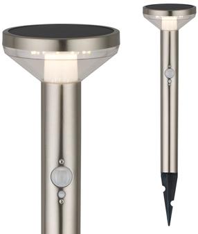 Prekė su pažeista pakuote. Įsmeigiamas šviestuvas su saulės baterija Maclean Sensor MCE465 C/M, 2W, IP44, pilka sp.