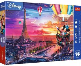Dėlionė Trefl Mickey And Minnie In Paris 10917, 48 cm x 68 cm, 1000 vnt., įvairių spalvų