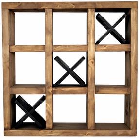 Sieninė lentyna Kalune Design Raf299, wenge sp., 42.5 cm x 42.5 cm x 11 cm