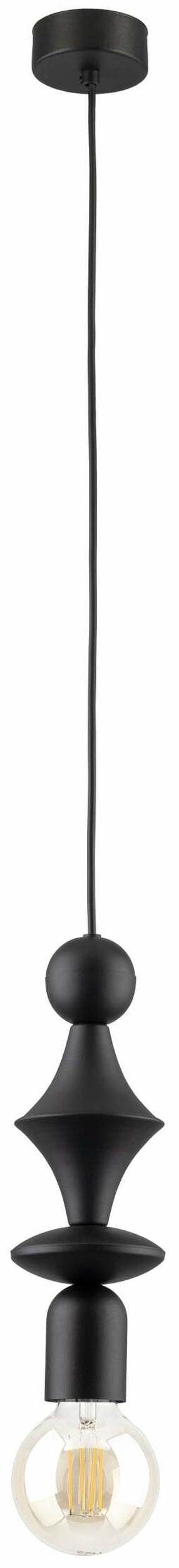Šviestuvas lubų TK Lighting Tower, E27, 1 x 15 W, juoda sp. / juoda sp.