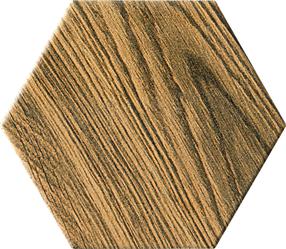 Plytelės, keraminės Tubadzin Burano Wood Hexagon PS027150110-0125-1-040, 11 cm x 12.5 cm, ruda sp.