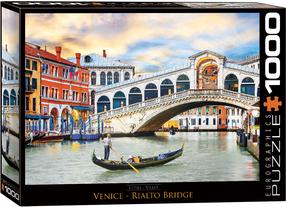 Puzle Eurographics Cities Venice Rialto Bridge 6000-0766, 67.6 cm x 48.9 cm, 1000 gab., daudzkrāsaina