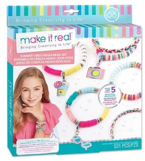Käevõrude valmistamise komplekt Make It Real Summer Vibes Heishi Bead