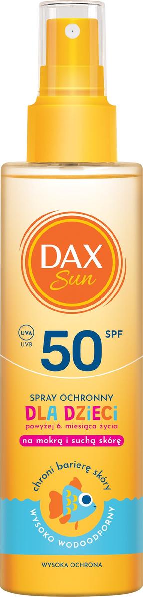 Purškiklis įdegio priežiūrai kūnui Dax Sun Kids SPF50+, 150 ml
