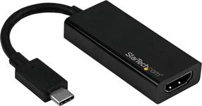 Adapteris StarTech USB-C - HDMI USBC-HDMI-CDP2HD4K60 USB-C male, HDMI female, 0.13 m, melna krās.