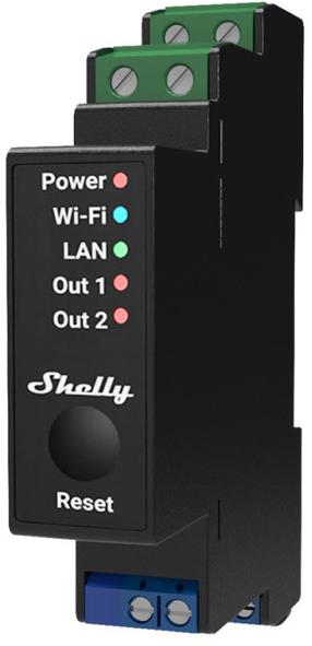 Реле Shelly Pro 2PM, 110 - 230 В
