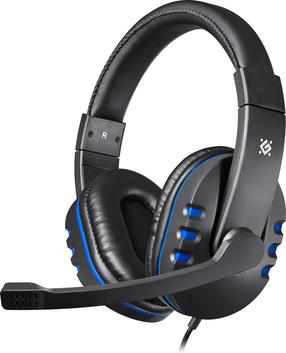 Проводные наушники Defender Warhead G-160, синий цв./черный цв.