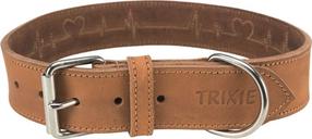 Antkaklis šunims Trixie Rustic Heartbeat, ruda sp., 470 - 550 mm x 40 mm, L