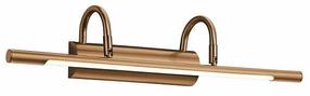 Šviestuvas sieninis Trio Cuadro, LED, 3000 °K, 1 x 8 W, žalvario sp. / žalvario sp.