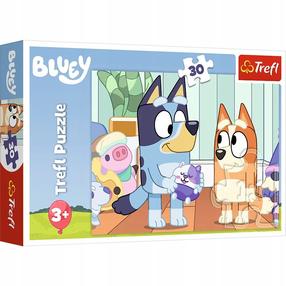 Dėlionė Trefl Its Always Happy With Bluey 18324, 20 cm x 27 cm, 30 vnt., įvairių spalvų