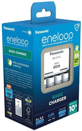Elementų įkroviklis Panasonic eneloop BQ-CC51 + 4x2000mAh