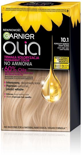 Matu krāsa Garnier Olia, ashy very light blonde krās., 10.1, 174 ml