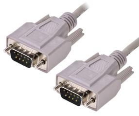 Kabelis Akyga AK-CO-03 RS-232 male, RS-232 male, 2 m, pilka