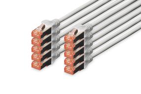 Kaabel Assmann Digitus CAT 6 S/FTP Patch Cord RJ-45, RJ-45, 0.5 m, hall v.