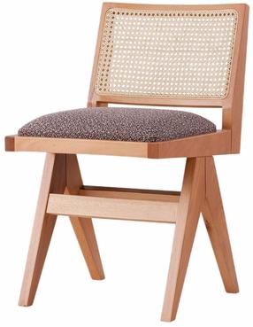 Valgomojo kėdė Kalune Design Form 4303 974NMB1840, matinė, ąžuolo sp./ruda sp., 59.5 cm x 45 cm x 77 cm