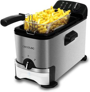 Фритюрница Cecotec CleanFry 3000 ProFilter, серебристый цв., 2000 Вт, 3 л