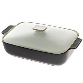 Keramikinis kepimo indas Maku, juoda, 37 cm x 22 cm, 3 l