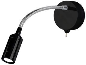Valgusti seinale Searchlight Flexy 2256BK, LED, 3000 °K, 1 x 0.75 W, must v. / must v.