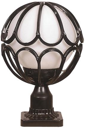 Pastatomas lauko šviestuvas Opviq BSU-68081-BSY-M5-KOP, 60W, E27, IP65, juoda sp., 23 cm x 38 cm