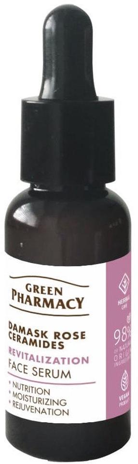Näo seerum Green Pharmacy Damask Rose + Ceramides, 30 ml