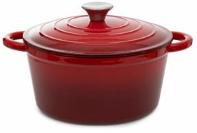 Emailitud malmpott Homla Andreas 871905, Ø24 cm, 4 l, punane v.
