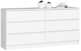 Kummut Akord K160, valge v., 77 cm x 160 cm x 40 cm