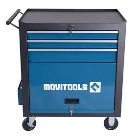 Тележки для инструментов Movitools RC3T1P-101B, 74 см x 46 см x 77.5 см, синий цв.