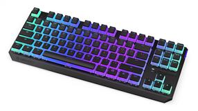 Bezvadu spēļu tastatūra Endorfy Thock TKL Kailh Box Black, EN, melna krās.
