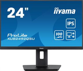 Monitors Iiyama ProLite XUB2492QSU-B1, IPS, 100 Hz, WQHD, 23.8"