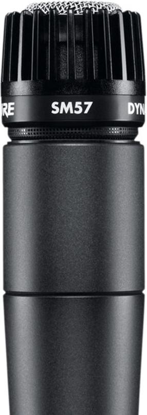 Vadu mikrofons Shure SM57-LCE, melna krās.