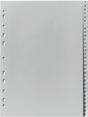 Skirtukas Herlitz, A4, 31 vnt. Pilka