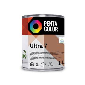 Дисперсионная краска Pentacolor Ultra 7, белый цв., 1 л