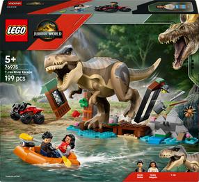 Konstruktorius LEGO® Jurassic World Tiranozauras ir pabėgimas upe 76975, 199 vnt.