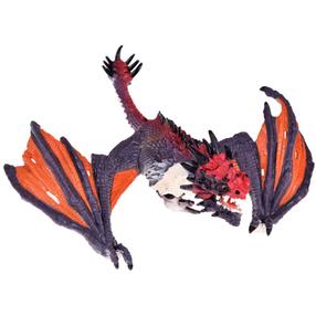 Фигурка-игрушка, дракон ZA5022, 21 см, красный цв./oранжевый цв./серый цв.