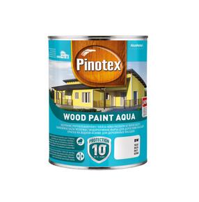 Краски для деревянных фасадов Pinotex Wood Paint Aqua, белый цв., 1 л