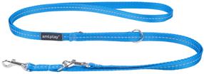 Suņu pavada Amiplay Reflective, zila krās., 1-2m x 1cm