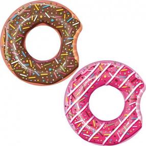 Piepūšamais riņķis Bestway Donut, brūna krās./rozā krās., 107 cm