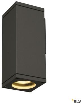 Sieninis lauko šviestuvas SLV Theo, 35W, LED, IP44, juoda sp., 7 cm x 18 cm
