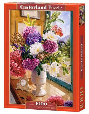 Пазл Castorland Still Life With Hydrangeas 104444, 68 см x 47 см, 1000 шт., многоцветный