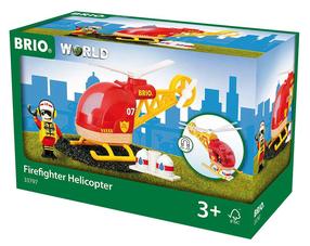 Lidmašīnas un helikopteri Brio World Firefighter 33797, oranža krās.