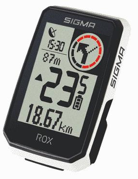 Jalgrattaarvuti, laetav Sigma Rox 2.0 Endurance, plastik, valge v.