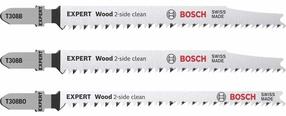 Finierzāģa asmenis Bosch Expert Wood, tērauds, 117 mm, 3 gab.