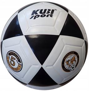 Futbolo kamuolys KUBIsport, 5 dydis, balta sp./juoda sp.