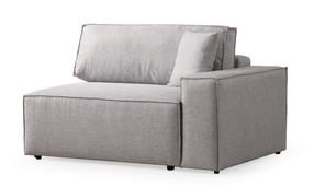 Kampinė sofa - lova Atelier Del Sofa Pirlo, šviesiai pilka sp./tamsiai pilka sp., kairinė, 260 x 100 cm x 88 cm