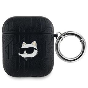 Kõrvaklappide ümbris Karl Lagerfeld KLA2PGCHPK Apple AirPods 1/2, must v.