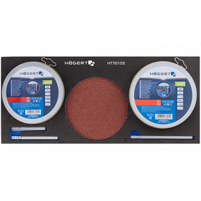 Slīpēšanas disks Högert HT7G155, 125 mm x 1 mm x 22.23 mm, 60 gab.